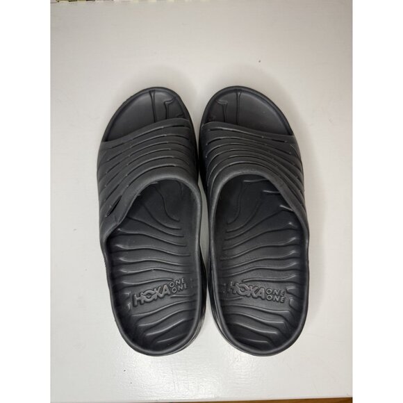 NEW Hoka U Ora Recovery Rubber Slide Black Size US M8 W10 $70 [jb] - Picture 10 of 14